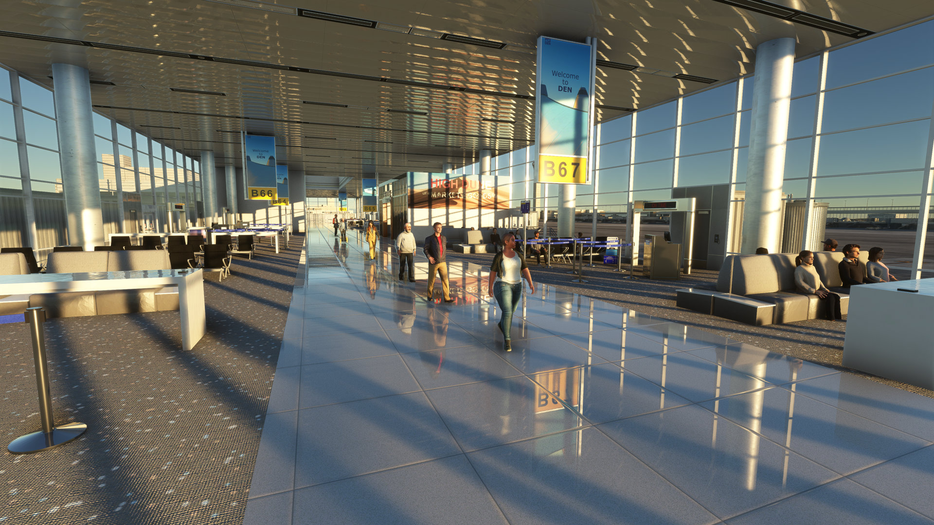 KDEN GSX Profile preview in Microsoft Flight Simulator