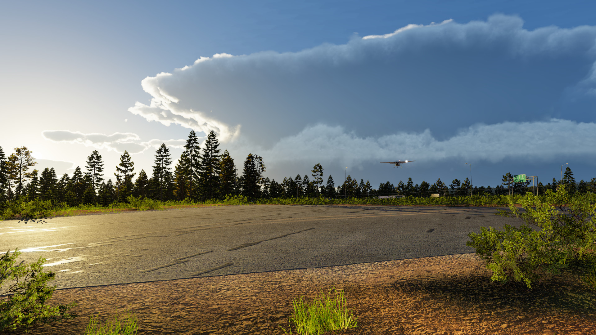 Blue Canyon runway surrounded by forest for Blue Canyon-Nyack Airport (KBLU) by X-Codr Designs in X-Plane