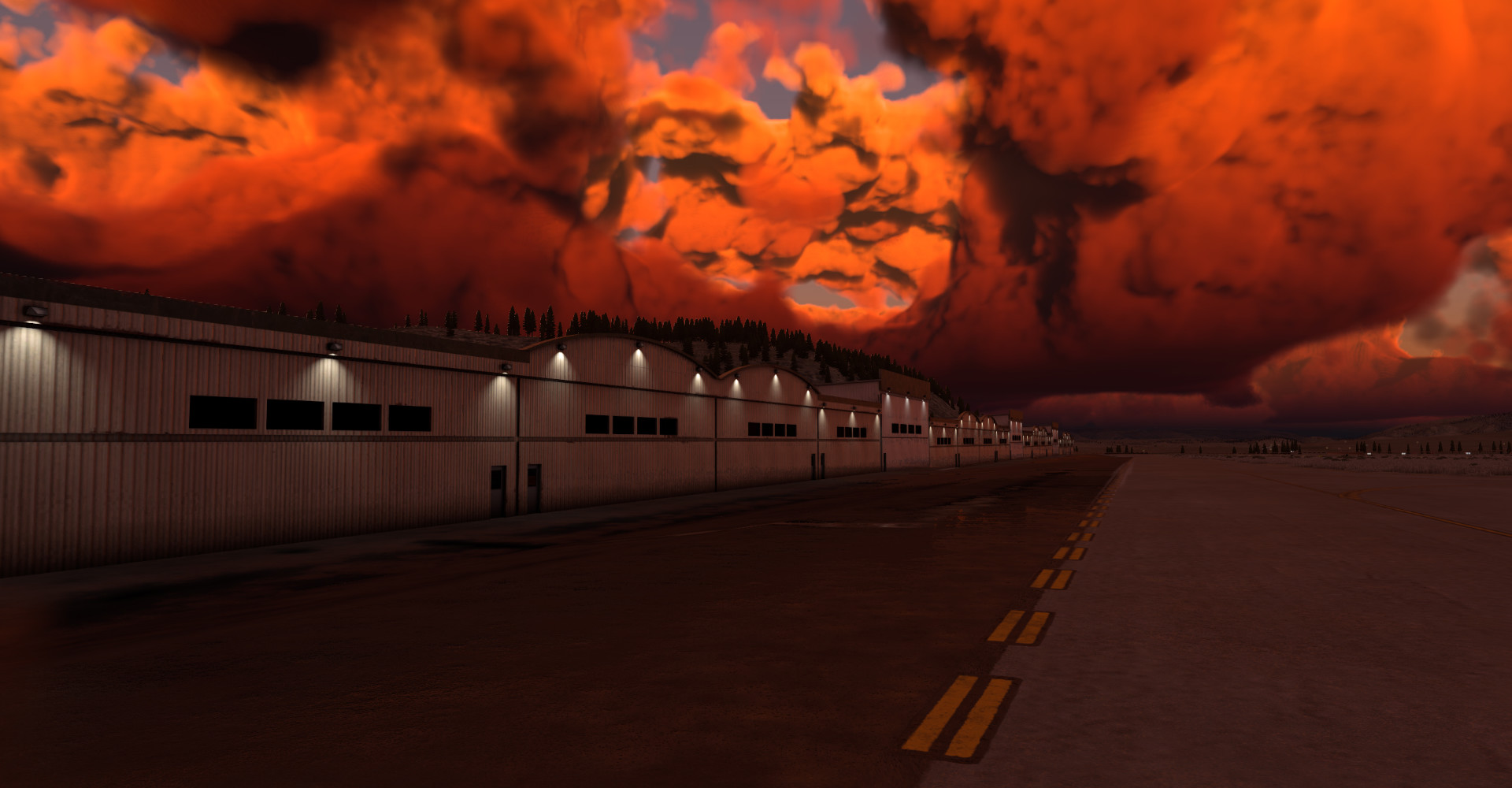 Mammoth Yosemite airport hangar for Mammoth Yosemite Airport (KMMH) by X-Codr Designs in X-Plane